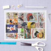 猫を使った本物のヴィンテージ広告 薄葉紙 (クラフト)