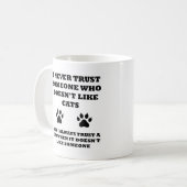 猫を信じる面白いマグカップ コーヒーマグカップ (正面左)