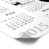 猫を優しく誘導する技術…2015カレンダー ポスター (角)