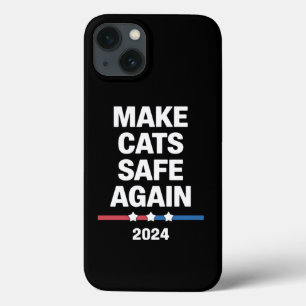 猫を再び安全に 楽しい2024年大統領選 iPhone 13ケース