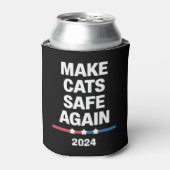 猫を再び安全に 楽しい 2024 大統領 缶クーラー (缶正面)