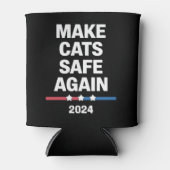 猫を再び安全に 楽しい 2024 大統領 缶クーラー (正面)