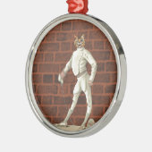 猫を囲うヴィンテージ メタルオーナメント (左)