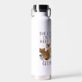 猫を増やすおもしろいことわざ ウォーターボトル (正面)