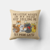 猫を増やすおもしろいことわざ クッション (裏面)