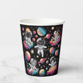 猫を宇宙紙カップ！ 紙コップ (裏面)