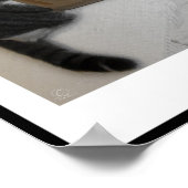 猫を封筒に入れて出荷する方法…おもしろいプリント ポスター (角)