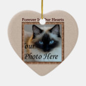 猫を思い出してカスタム- Memorial セラミックオーナメント (裏面)