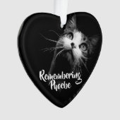 猫を思い出すクリスマス装飾 オーナメント (正面)