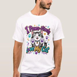 猫を愛してやまない人へ 陽気な猫愛好者Tシャツ Tシャツ