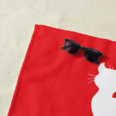 猫を愛して落ち着いて ビーチタオル (インサイチュ)