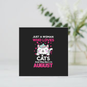 猫を愛し8月に生まれた女性 招待状 (スタンド正面)