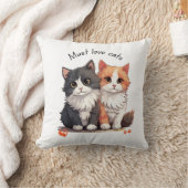 猫を愛し、猫好きへの贈り物 クッション (ブランケット)