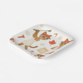 猫を愛するゴルファーをテーマにしたカナダデー ペーパープレート (傾斜あり)