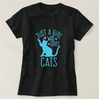 猫を愛する女の子だ Tシャツ
