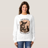 猫を愛する女の子にすぎない スウェットシャツ (正面フル)