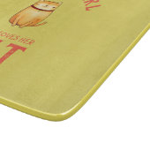 猫を愛する女の子 カッティングボード (角)