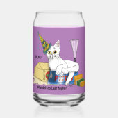 猫を愛する新年 ガラス缶 (正面)