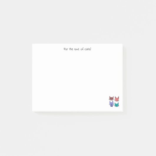 猫を愛する為に!ポスト・イットノート ポストイット (正面)