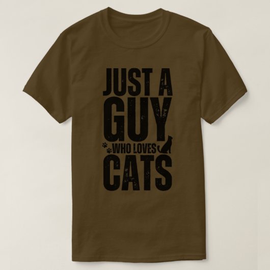 猫を愛する男に過ぎない2 Tシャツ (デザイン正面)