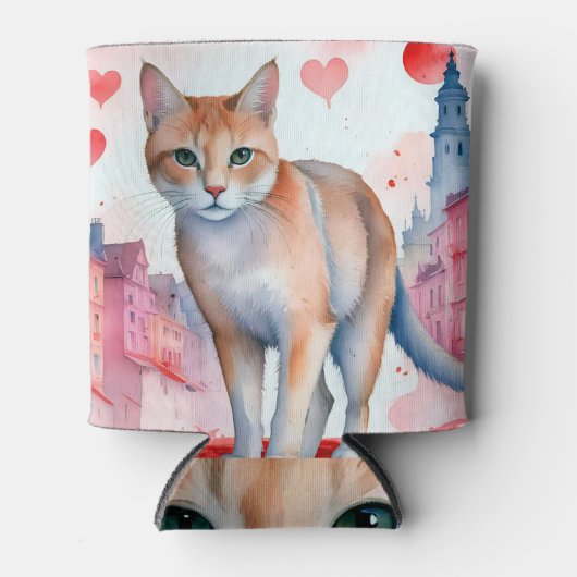 猫を愛する 缶クーラー (正面)