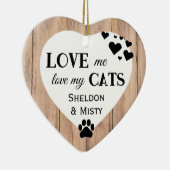 猫を愛素朴す セラミックオーナメント (右)