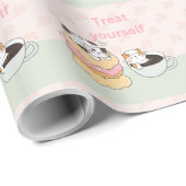 猫を扱う ラッピングペーパー (ロールコーナー)