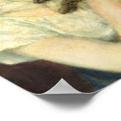 猫を持つ女性、オーギュストルノアールファインアート ポスター (角)