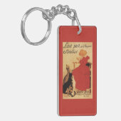 猫を持つVingeanneのミルクの女の子 キーホルダー (正面左)