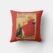 猫を持つVingeanneのミルクの女の子 クッション (裏面)