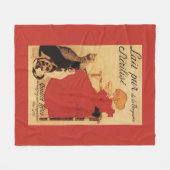 猫を持つVingeanneのミルクの女の子 フリースブランケット (正面(横))