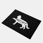 猫を採用する ドアマット (アングル)