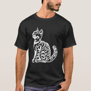 猫を探シンプルす猫影実在猫 Tシャツ