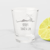 猫を撃おもしろいつ ショットグラス (裏面)