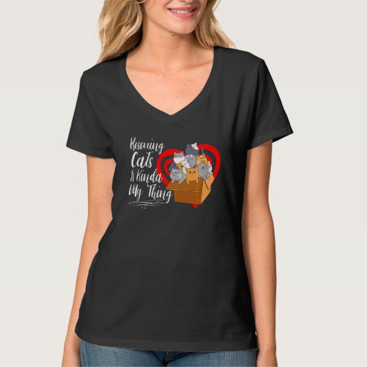 猫を救うのは私の動物の救助猫だ Tシャツ (正面)
