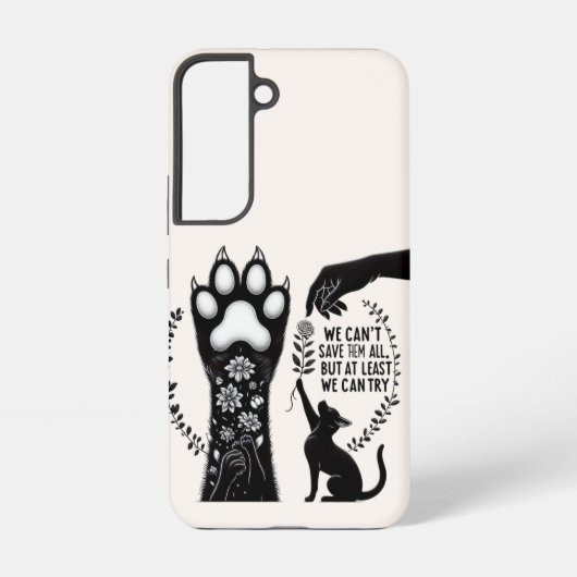 猫を救おう Samsungケース Samsung Galaxyケース (裏面)
