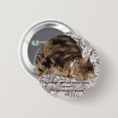 猫を救助して下さい 缶バッジ (正面&裏面)