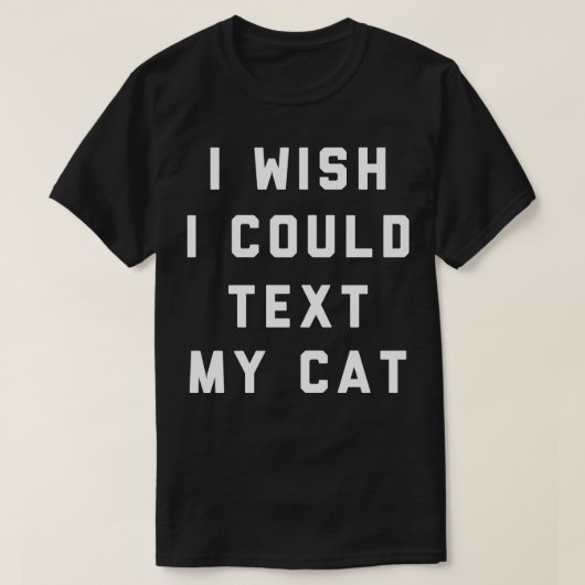 猫を文字したい Tシャツ (デザイン正面)