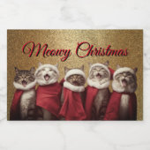 猫を歌う フードラベル (シングルラベル)