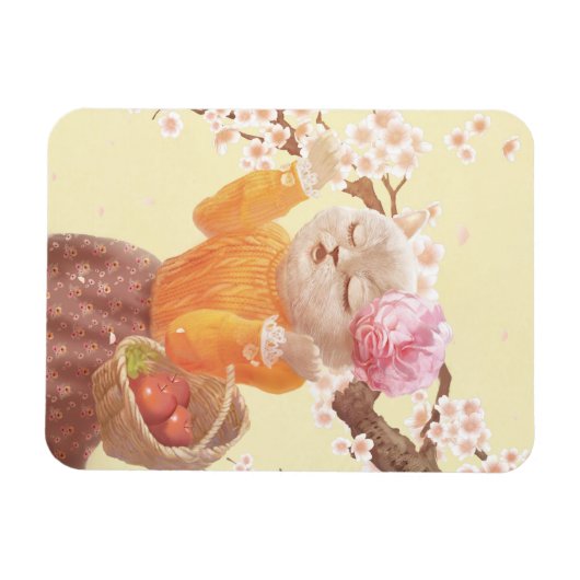 猫を歌う マグネット (横)