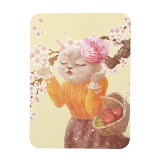 猫を歌う マグネット (縦)