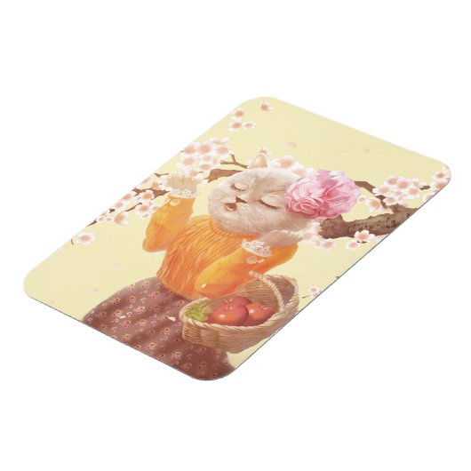 猫を歌う マグネット (左側)