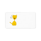 猫を歌う。 ラベル (正面)