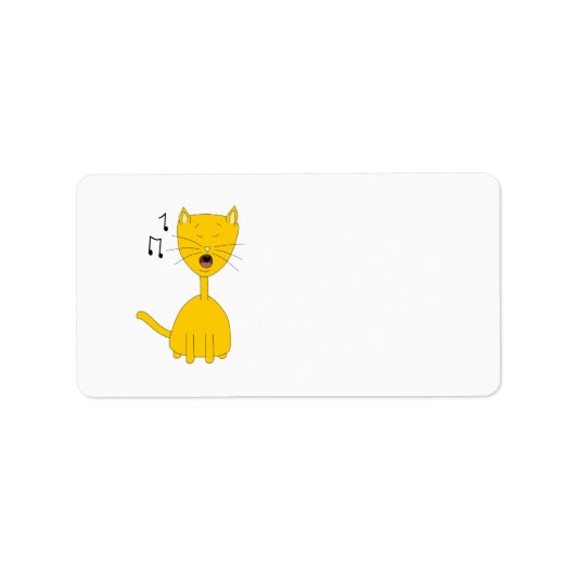 猫を歌う。 ラベル (正面)