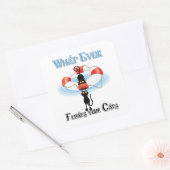 猫を浮かせるのは スクエアシール (封筒)