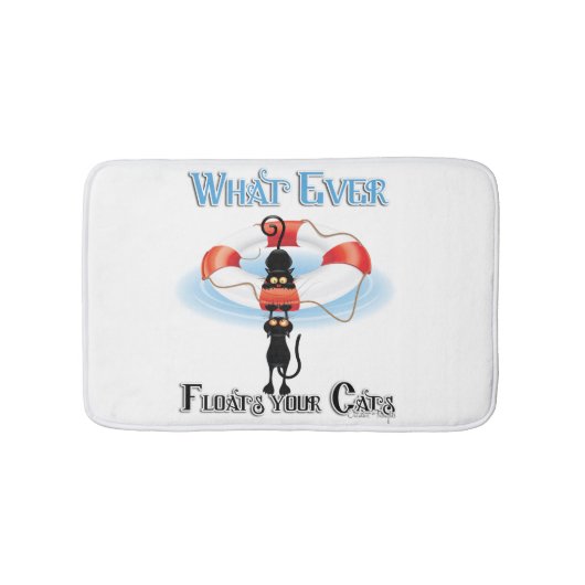 猫を浮かせるのは バスマット (正面)