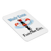 猫を浮かせるのは マグネット (右側)