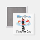 猫を浮かせるのは マグネット (正面/裏面)