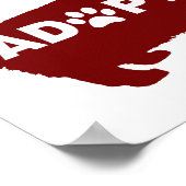 猫を猫好きに、猫を紫色に変える ポスター (角)