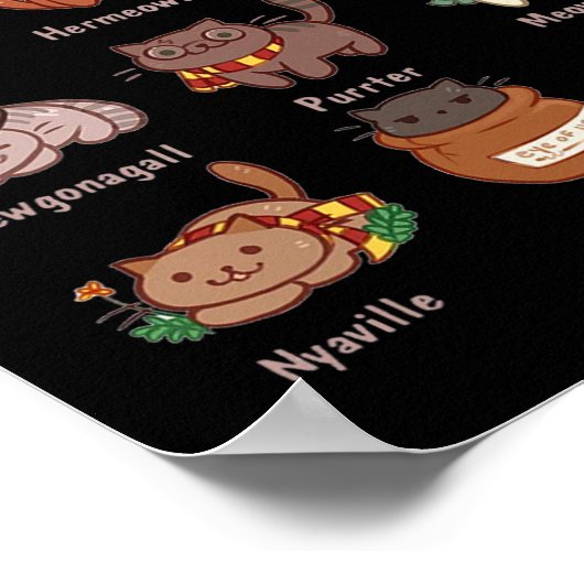 猫を猫好き ポスター (角)